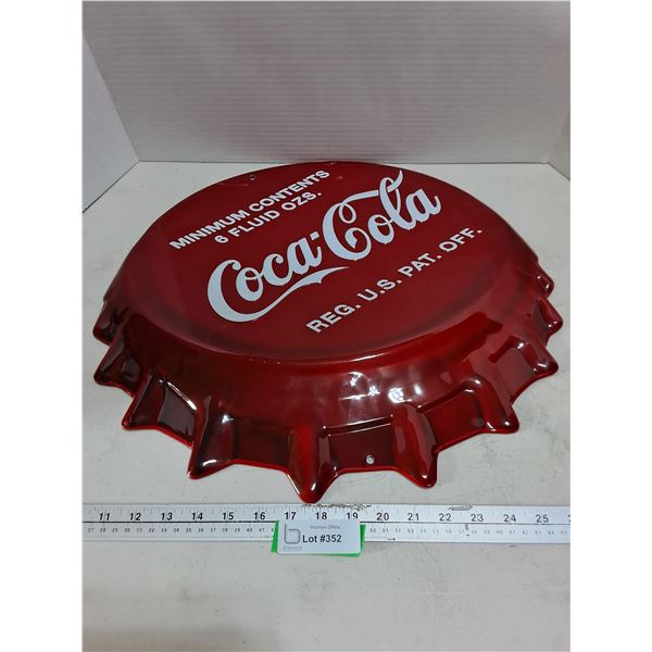 Metal Coca-Cola Bottle Cap Wall Decor