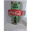 Image 1 : Metal Coca-Cola Wall Mount Sign - 24" High - Pick Up Preferred