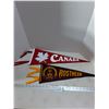 Image 1 : (2) Felt Pennants, Small RPS&D Pin