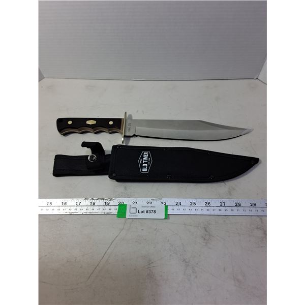 "Old Timer" Fixed Blade Knife w/Nylon Sheath - Never Used