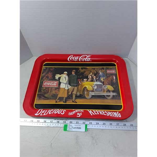 (2) Metal Coca-Cola 13" x 17" Serving Trays