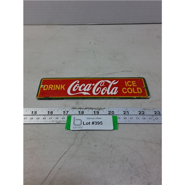 Vintage Metal Wall Mount Coca-Cola Sign