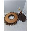 Image 2 : Faux Feather Wreath, Plastic Trophy Deer