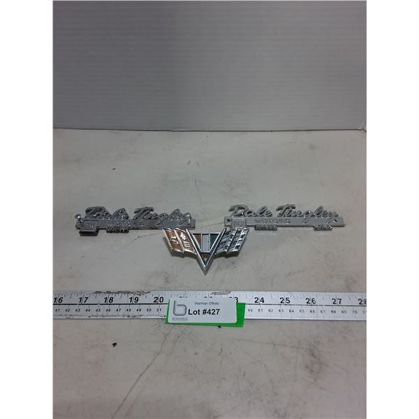(3) Vintage Car Emblems