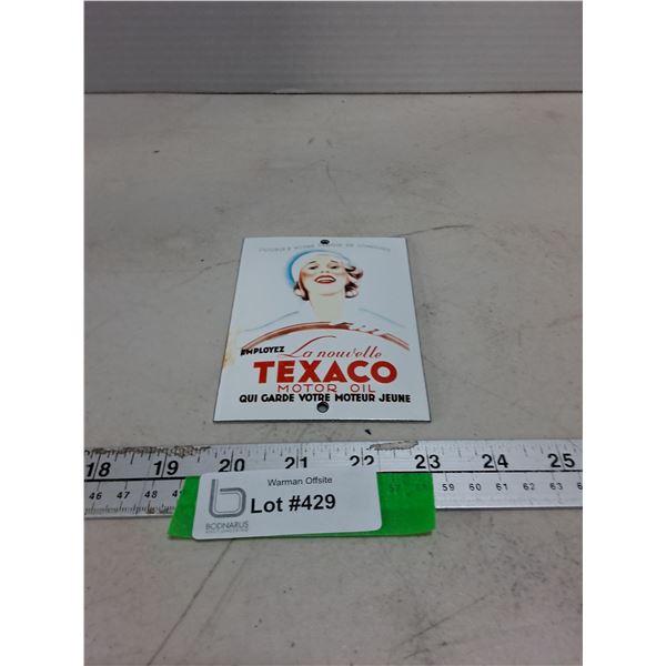 Vintage Metal Texaco Wall Mount Sign