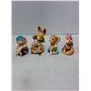 Image 3 : (4) Ornamental Rabbits, Ceramic "Cats Fishing" Picture Frame