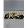 Image 4 : (4) Ornamental Rabbits, Ceramic "Cats Fishing" Picture Frame