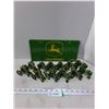 Image 1 : John Deere Novelty License Plate, (12) John Deere Hanging Tractor Ornaments