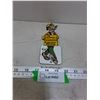 Image 1 : Vintage Metal Shell Gasoline Advertising Sign Featuring "Toonerville Trolley" Character Jeff