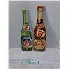 Image 1 : (2) Vintage Cardboard 16" Pop Bottle Signs (Plus 4 & Pepsi-Cola)