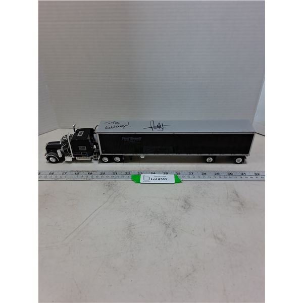 "Paul Brandt" Autographed Diecast Replica Semi-Trailer Truck