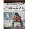 Image 2 : Muhammad Ali (40"x29" Framed Print, NIB Figure, Books, Collector Cards), Vintage Gloves - PICK UP