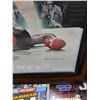 Image 3 : Muhammad Ali (40"x29" Framed Print, NIB Figure, Books, Collector Cards), Vintage Gloves - PICK UP