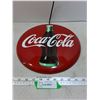 Image 1 : Retro Metal Coca-Cola Convex 12" Wall Sign