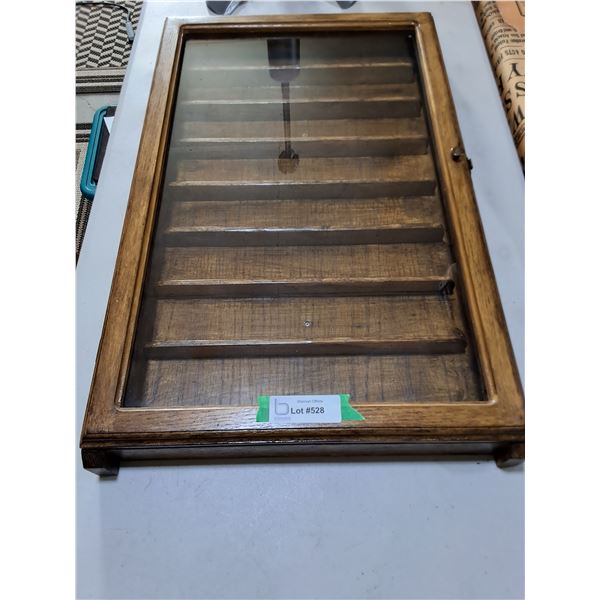 Wooden 27" x 16.5" Display Case Cabinet - CANNOT SHIP