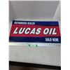 Image 1 : Retro Metal "Lucas Oil" 24" x 12" Wall Sign