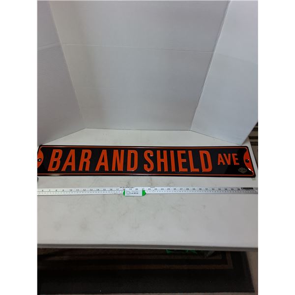 Metal Harley-Davidson "Street Sign" Wall Sign - 36" x 6" - PICK UP