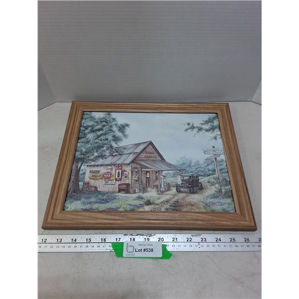 Framed Retro Coca-Cola 15" x 12" Print
