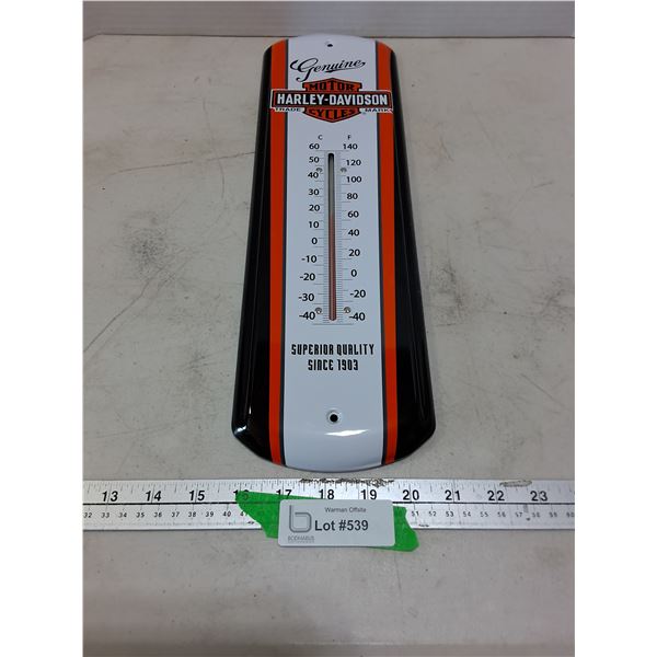 Retro Metal Harley-Davidson Thermometer - 17" Length