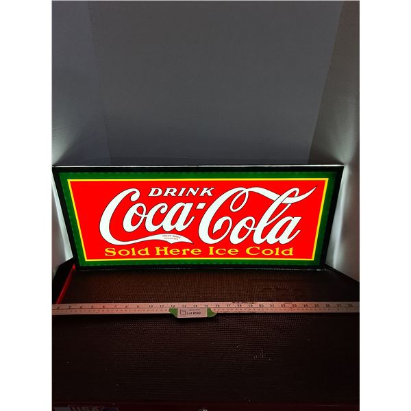 Electric Coca-Cola LED 25" x 11" Wall Mount Sign - Working - PICK UP ONLY