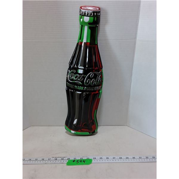 Retro Metal Coca-Cola Bottle 21" Wall Sign