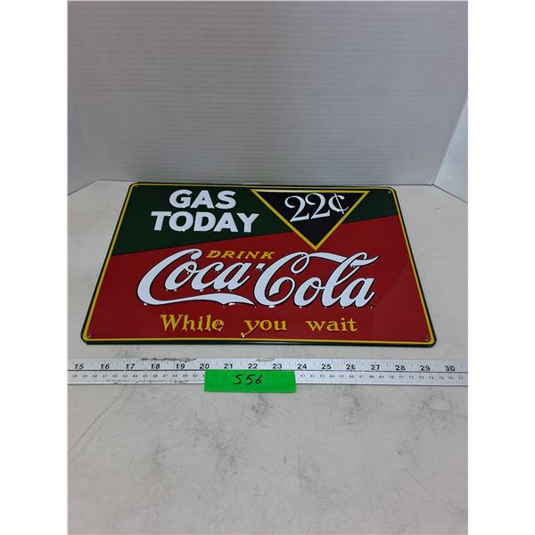 Retro Metal Coca-Cola Wall Sign - 15" x 10"