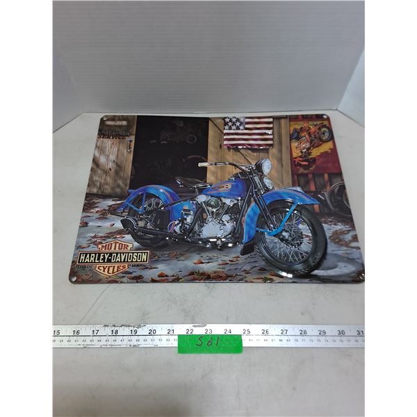 Retro Metal Harley-Davidson 17" x 13" Sign