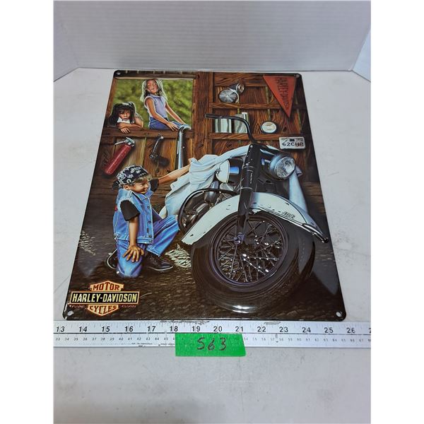 Retro Metal Harley-Davidson 17" x 13" Sign