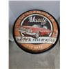 Image 2 : 'Like New' Retro "Muscle Car" Metal Frame Stool - 21" High - PICK UP ONLY