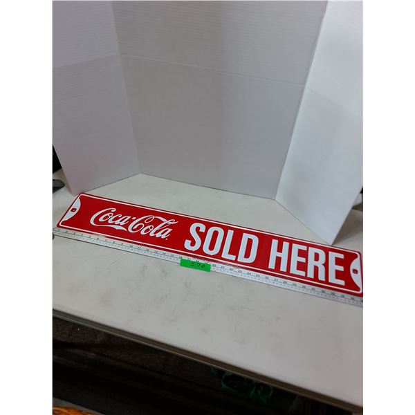 Retro Metal Coca-Cola 36" Sign - PICK UP