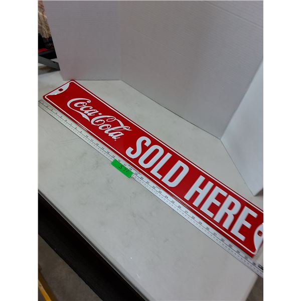 Retro Metal Coca-Cola 36" Sign - PICK UP