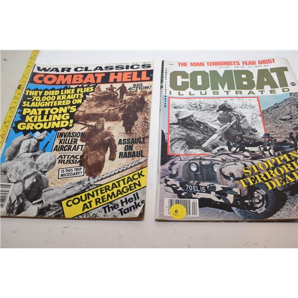 Vintage Combat (War) Magazines