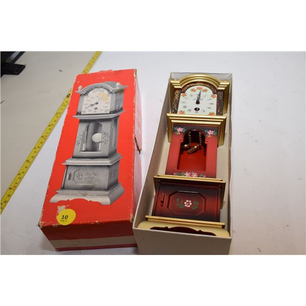 Miniature Key Wind Grandfather Clock – Not Working
