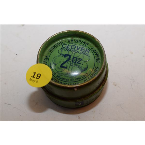 2-Compartment Grinding Compound Tin