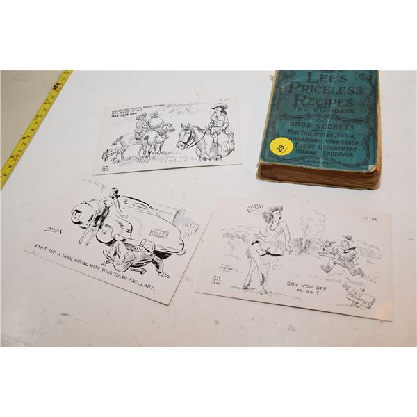 Naughty Post Cards, 1931 Recipe Book