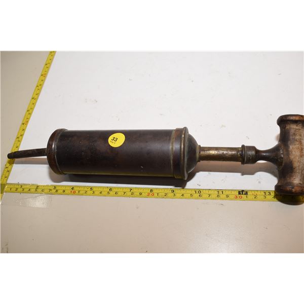 1880 Cleaveland Faucet Co. Brass/Copper Grease Gun