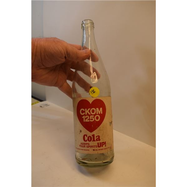 CKOM Saskatoon Radio Cola Bottle