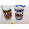 Image 1 : (2) Advertising Glasses – Pepsi-Cola & 7-Up