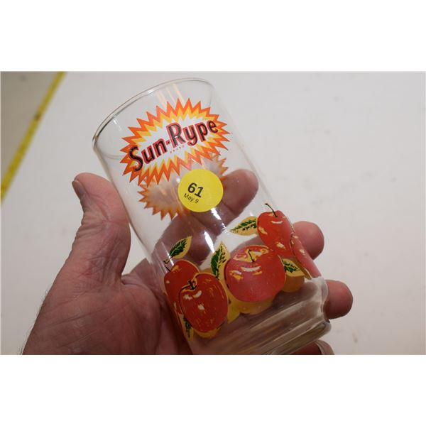 Sun-Rype Apples Advertising Glass