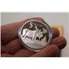 Image 3 : 2004 Canada $5 .9999 Fine Silver Moose Coin & Stamp Set