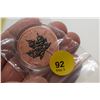 Image 1 : ½ oz Canada .9999 Fine Copper Skull Maple Leaf Token