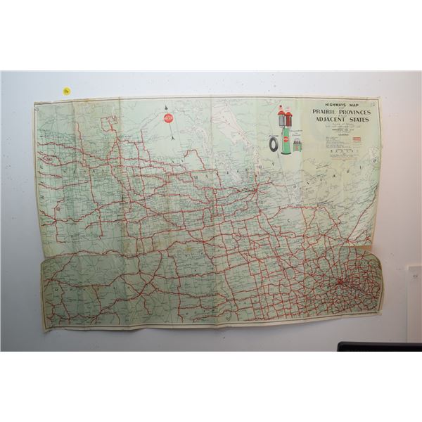 1931 “Red Ball” Imperial Oil Roadmap (Worn)