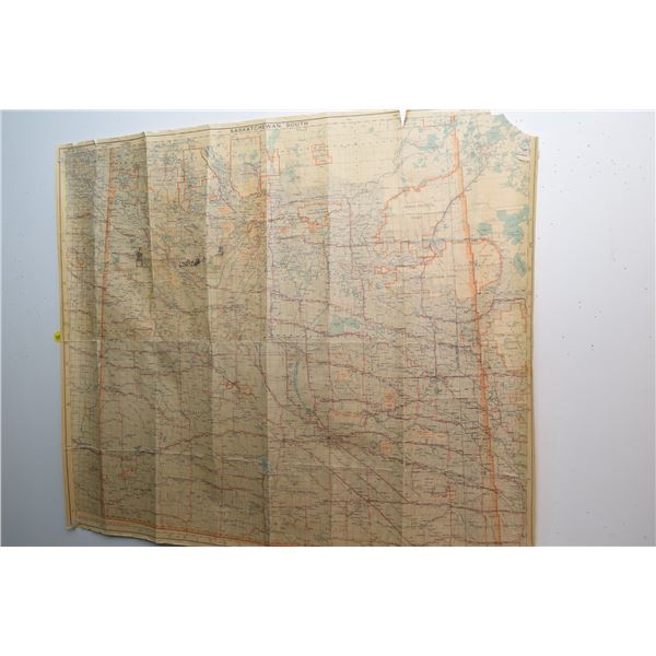 1938 South Sask. Map (Worn)