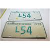 Image 1 : 2-Digit 1970 Sask Livery License Plate