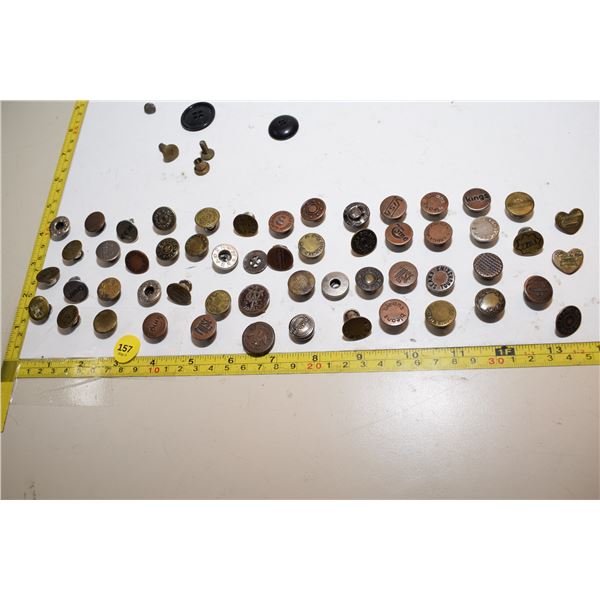 Blue Jean Overalls Button Collection