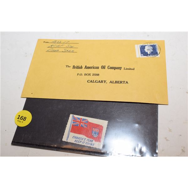 B/A Oil Envelope from RCAF Base & Stamp