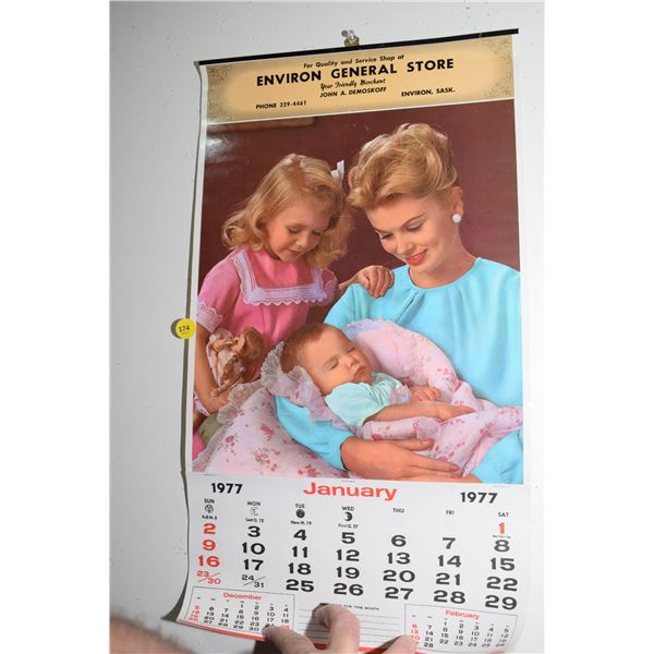 1977 Environ, Sask Calendar