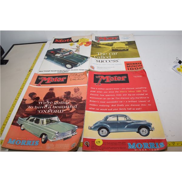 (4) 1961 “The Motor” Magazines