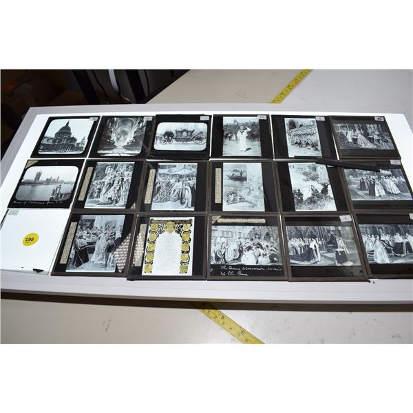 (18) London News Royalty Glass Slides