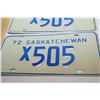 Image 2 : 1972 Sask Emergency Vehicle License Plates